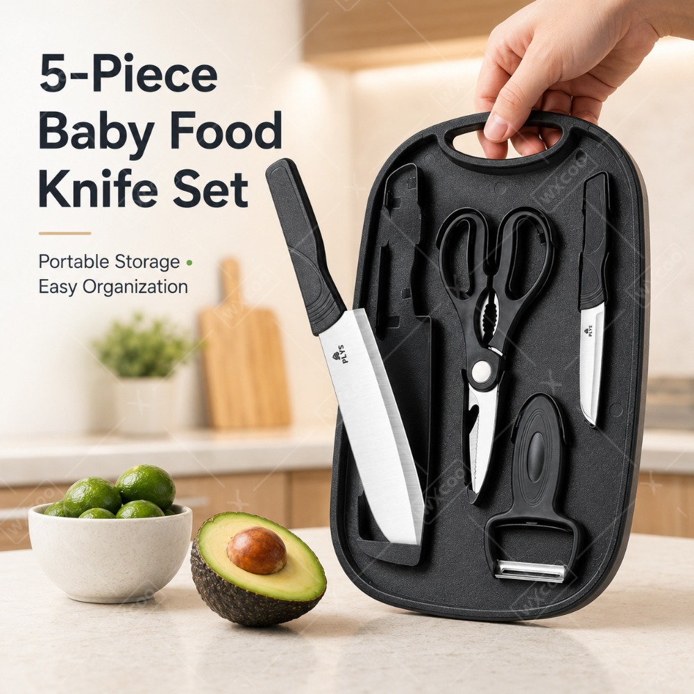 Baby Food Scissors - Набор для приготовления детского питания: нож,