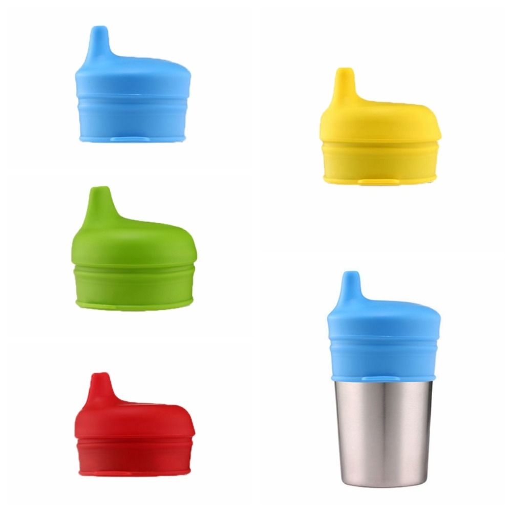 Baby Food Jars With Lids - Детские силиконовые крышки для кружек, разноцветные