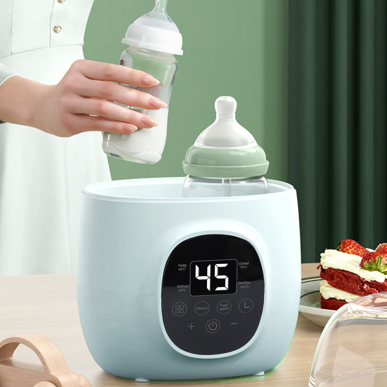 Baby Food Warmer - Подогреватель детских бутылочек, 200 Вт, ПП,